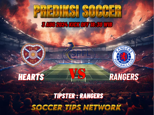 Prediksi Bola Scotlandia Premier League: Hearts vs G.Rangers 03 Augustus 2024