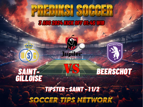 Prediksi Sepak Bola Belgia Pro League : Saint Gilloise vs Beerschot Wilrijk Tanggal 03 Agustus 2024