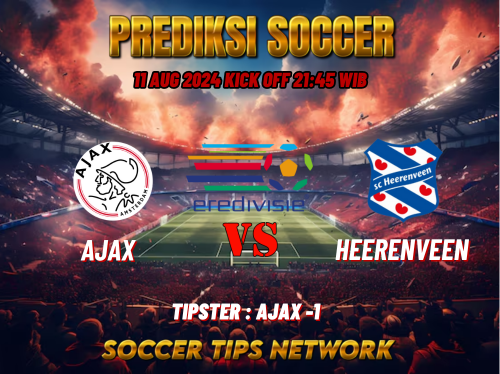 Prediksi Bola Dutch Eredivisie Ajax vs Heerenveen 11 Agustus 2024