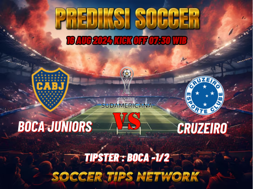 Prediksi Bola Copa Sudamericana: Boca Juniors vs Cruzeiro 16 Agustus 2024