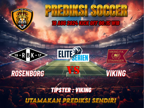 Prediksi Bola Liga Eliteserien: Rosenborg vs Viking 19 Agustus 2024