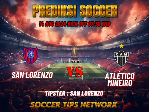 Prediksi Bola Copa Libertadores: San Lorenzo vs Atletico Mineiro Tanggal 14 Agustus 2024