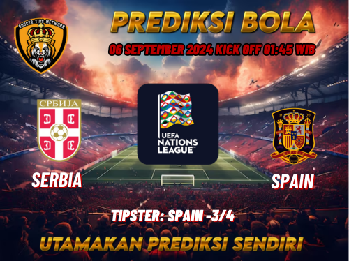 Prediksi Serbia vs Spain 06 September 2024