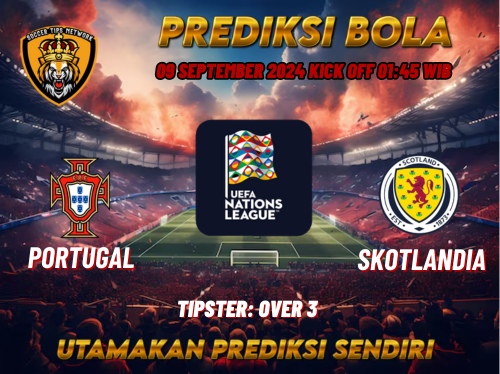 Prediksi Portugal vs Skotlandia 09 September 2024