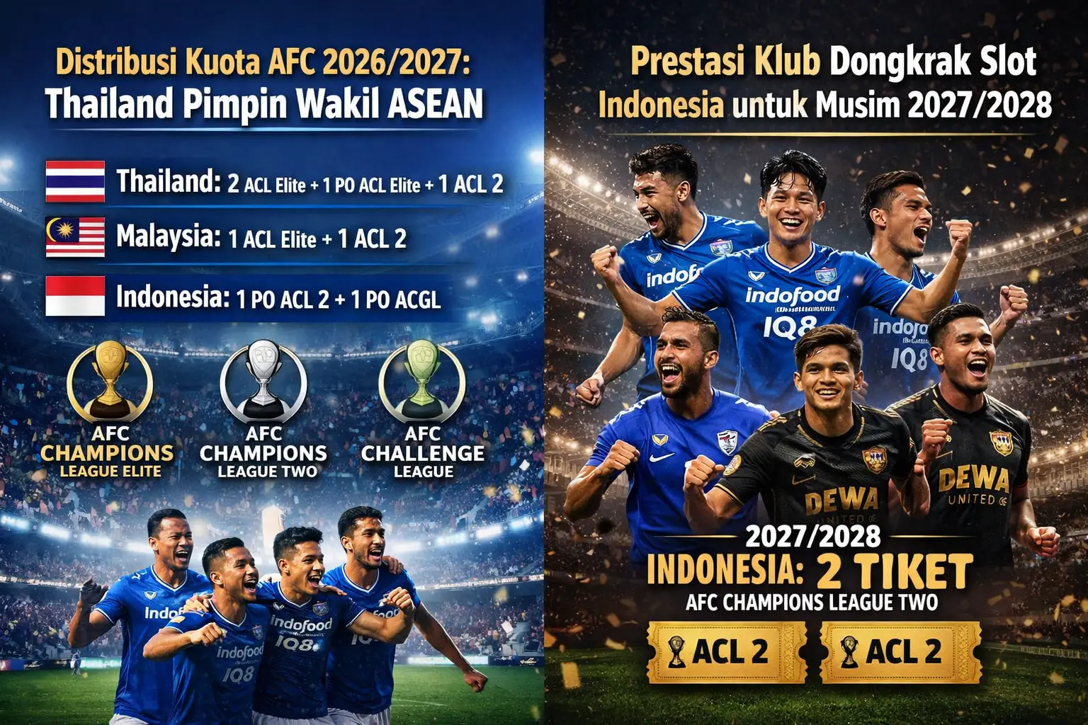 Dominasi Thailand di Kompetisi AFC, Malaysia Lampaui Indonesia dalam Distribusi Wakil Klub