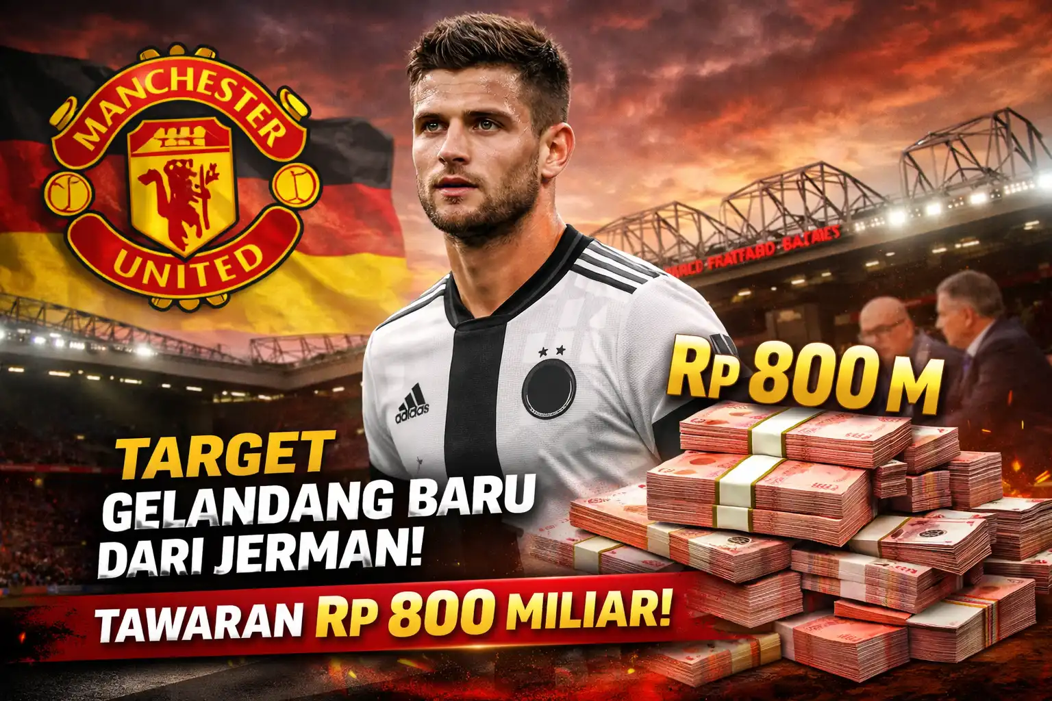 Manchester United Temukan Opsi Gelandang Baru dari Jerman, Sudah Ajukan Tawaran Rp800 M