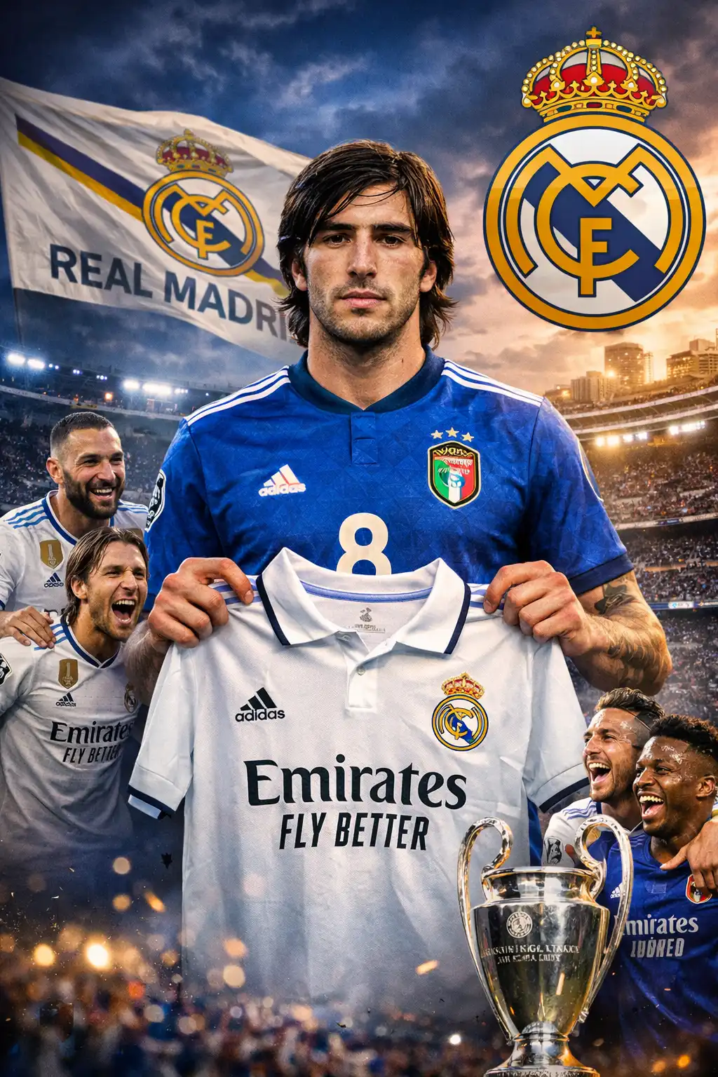 Real Madrid Ramaikan Perburuan Tanda Tangan Sandro Tonali